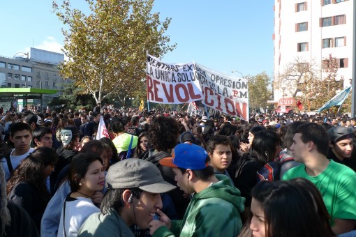 Student protest - demanding free education all the way to university