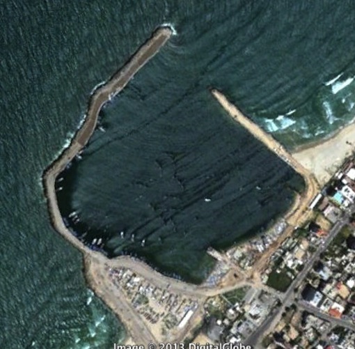 Port of Gaza-satellite photo