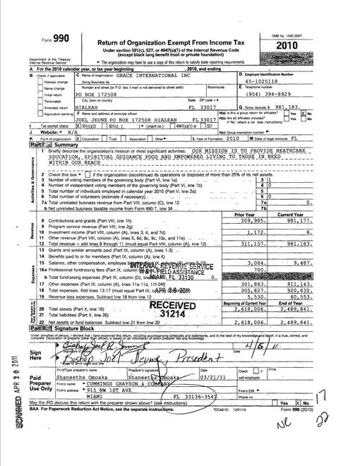 2010 tax form