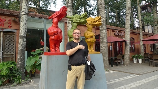 In Beijing Art District with my dragons