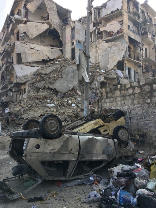 destroyed Aleppo