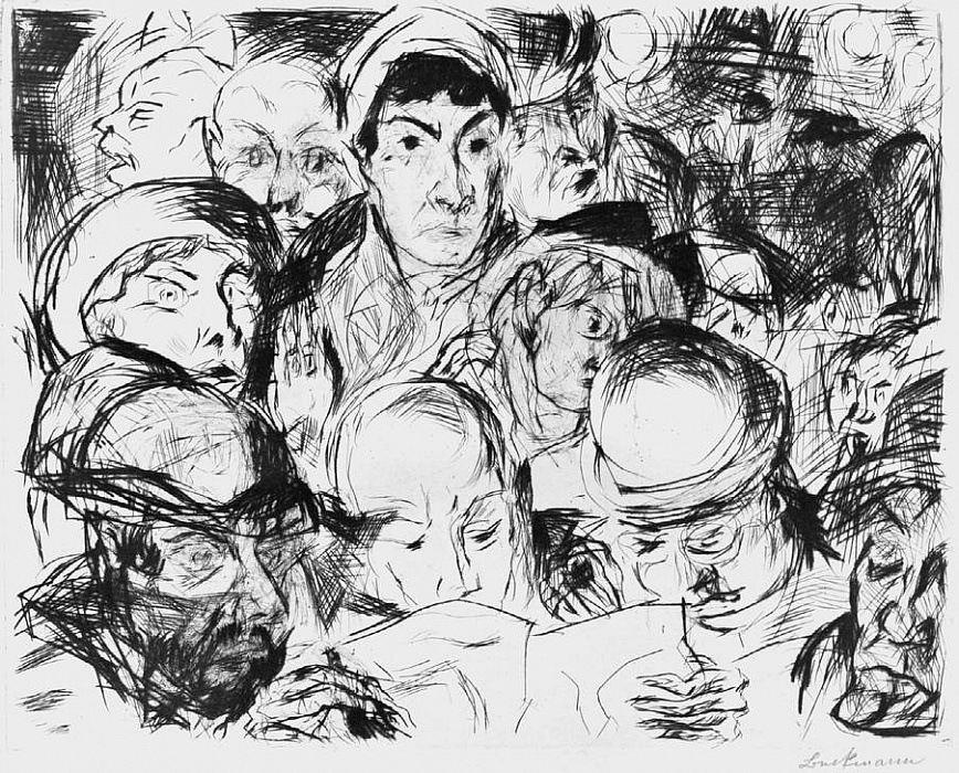 Die Kriegserklärung by Max Beckmann