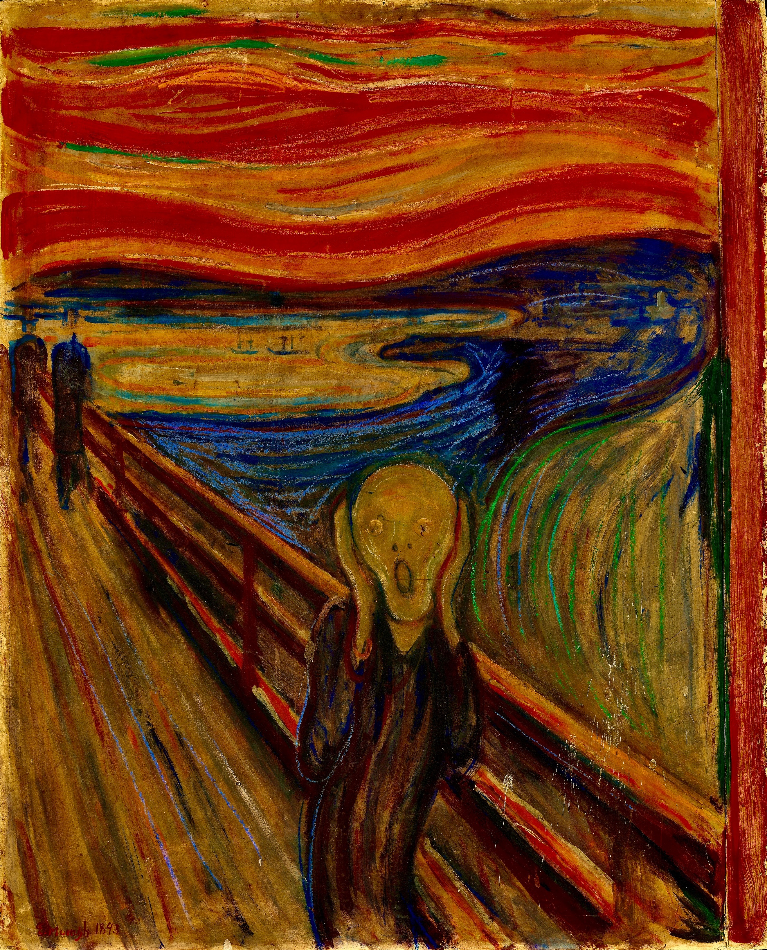 A painting of a scream Description automatically generated with low confidence