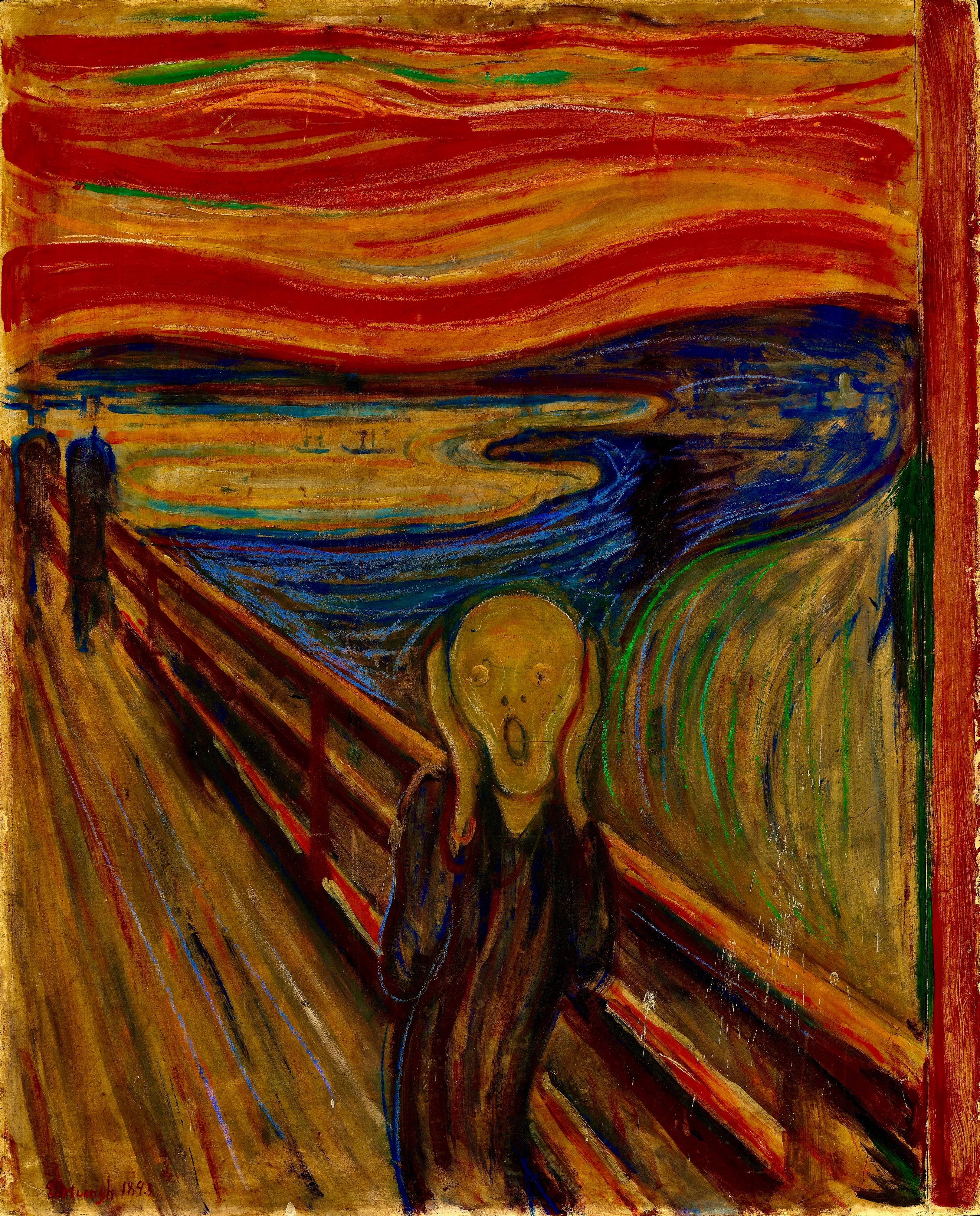 A painting of a scream Description automatically generated