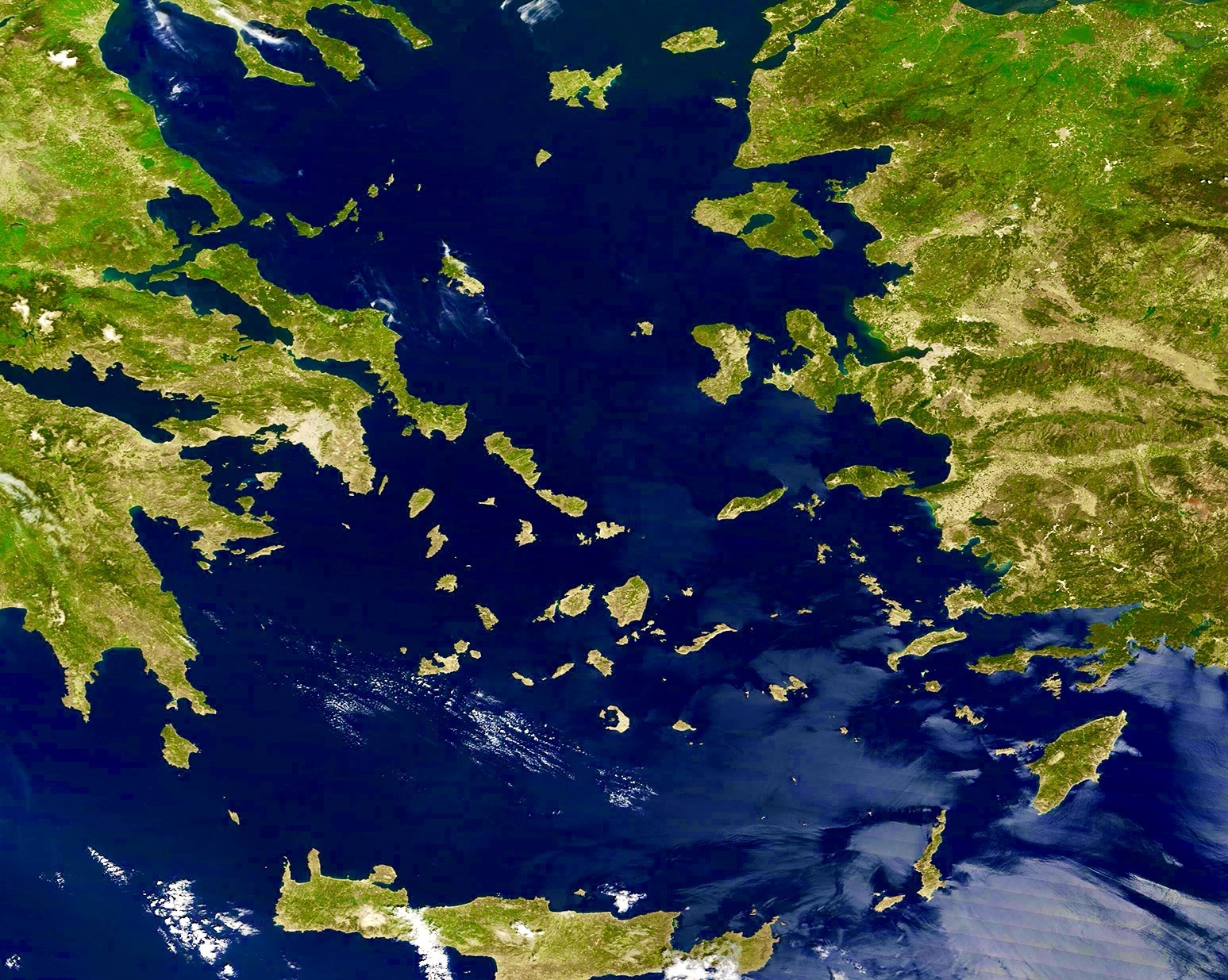 A satellite view of the earth Description automatically generated