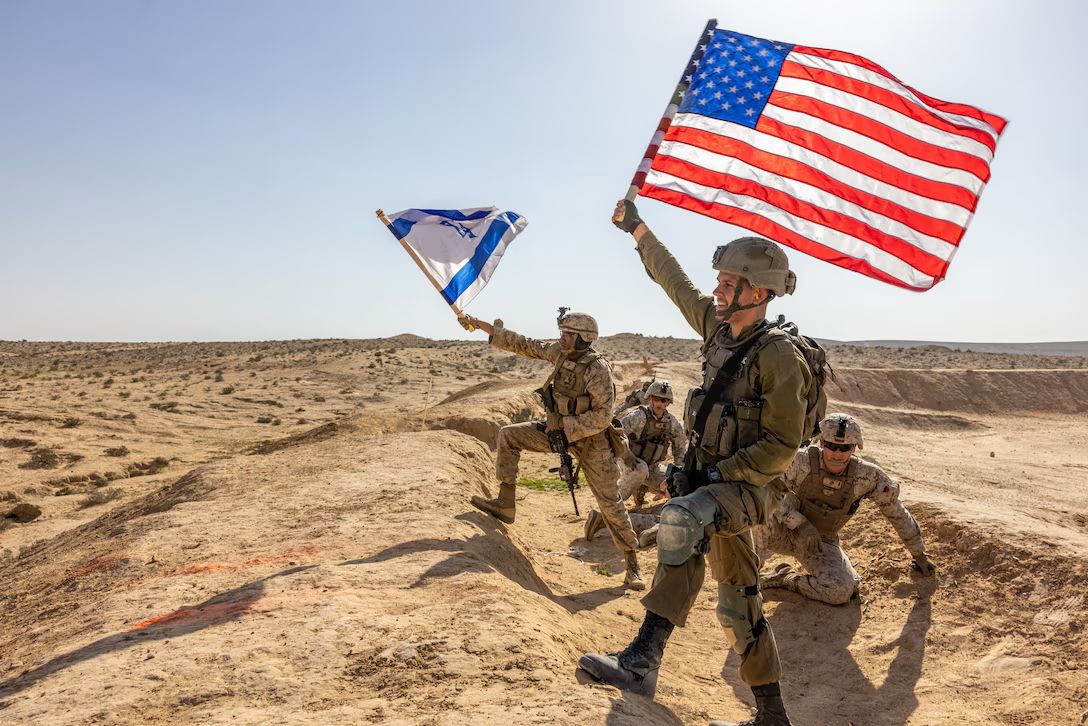 A group of soldiers holding a flagDescription automatically generated