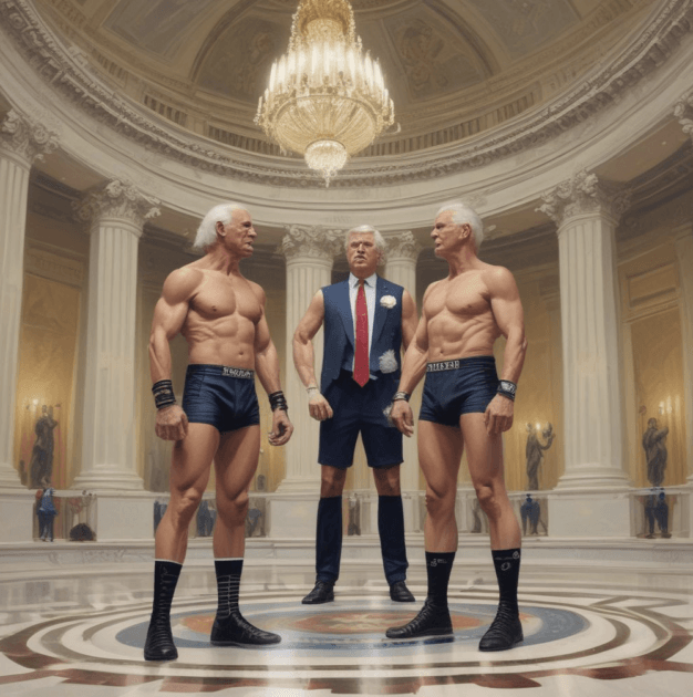 A group of men in underwear Description automatically generated
