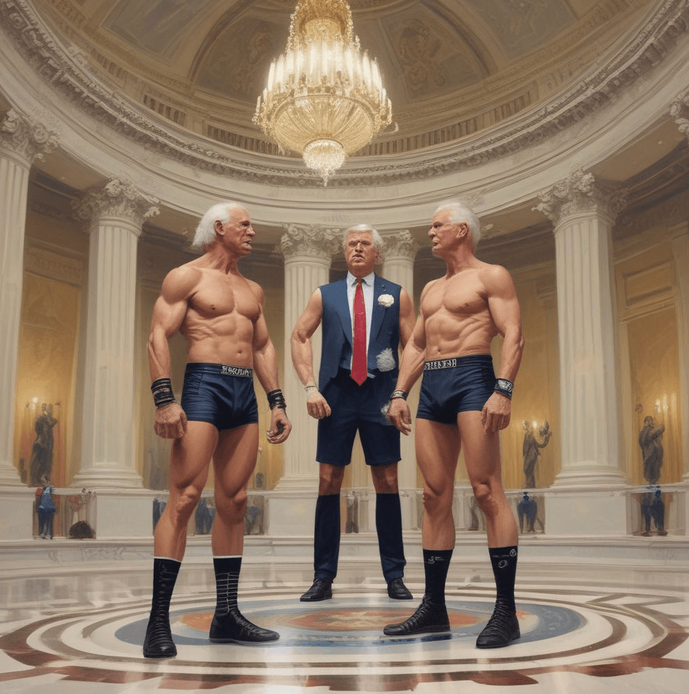 A group of men in underwear Description automatically generated