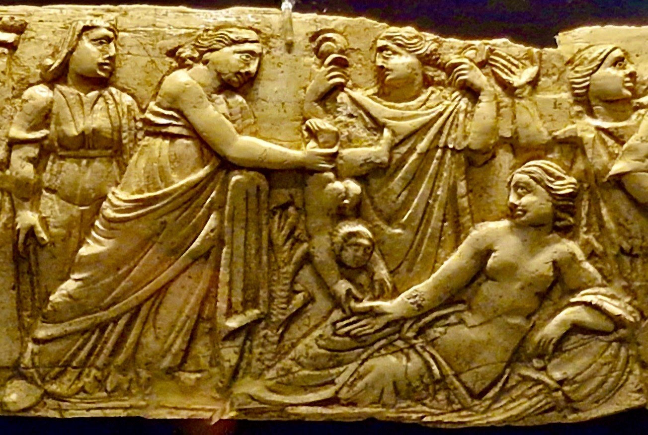 A close-up of a stone carvingAI-generated content may be incorrect.