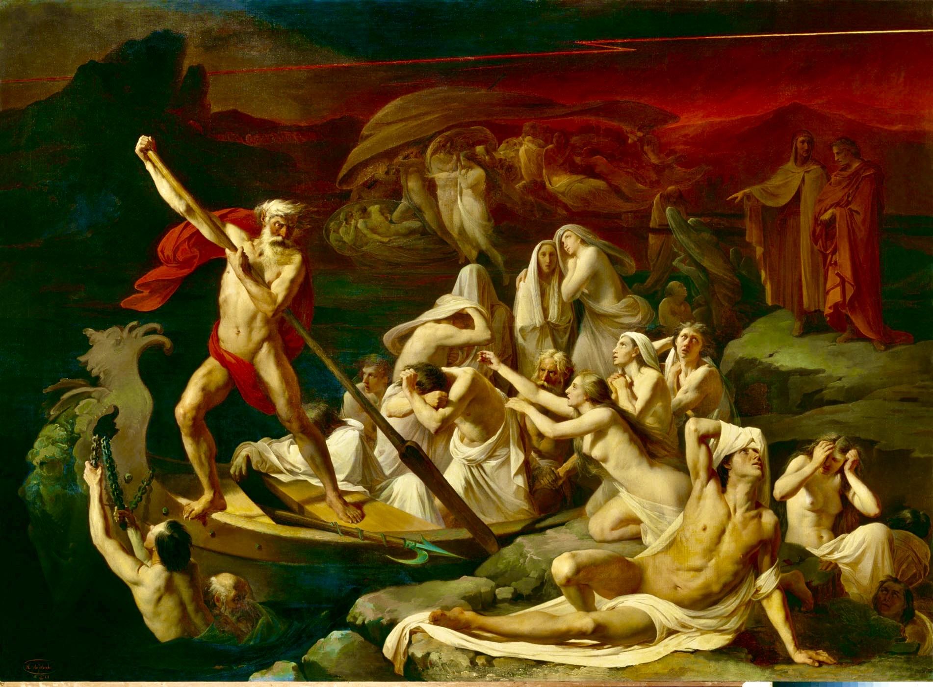 A painting of a person in a boatAI-generated content may be incorrect.