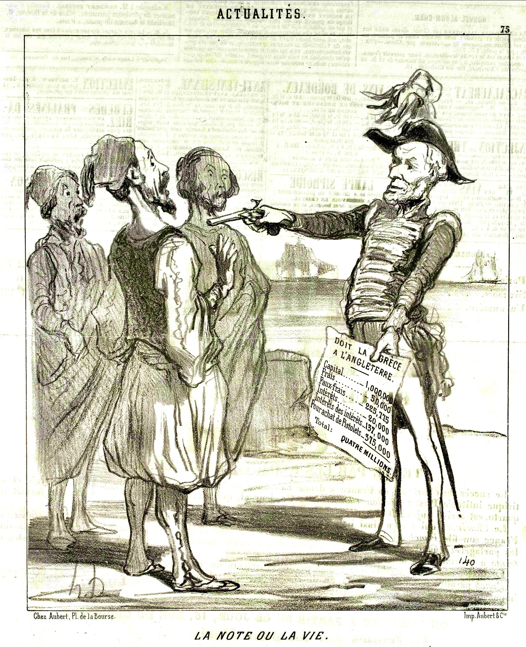 A cartoon of a person pointing a sign to a group of men AI-generated content may be incorrect.