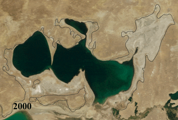 A Tale of Two Nations: The North Aral Sea Rebounds While the South Aral Sea Dries Up