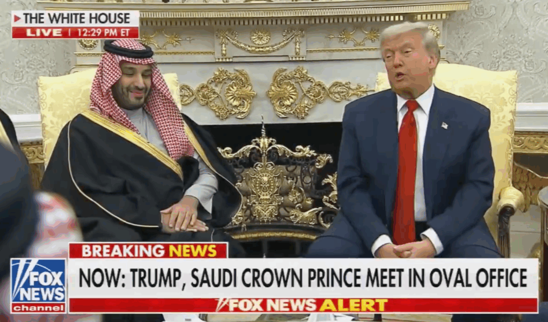 Roaming Charges: President Bone Spurs Fetes Crown Prince Bone Saws