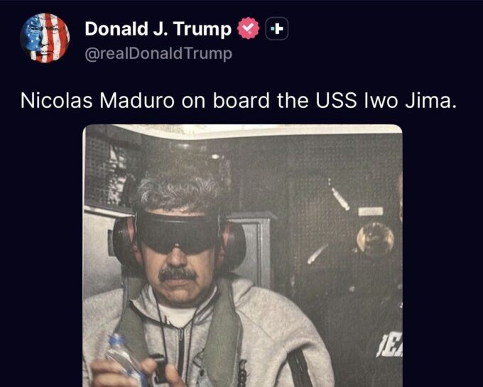 On Seeing the Photo of Nicolás Maduro Aboard the U.S.S. Iwo Jima