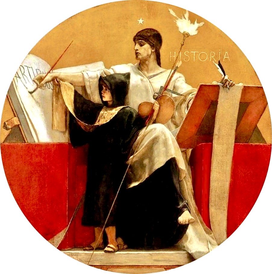 A painting of two people AI-generated content may be incorrect.