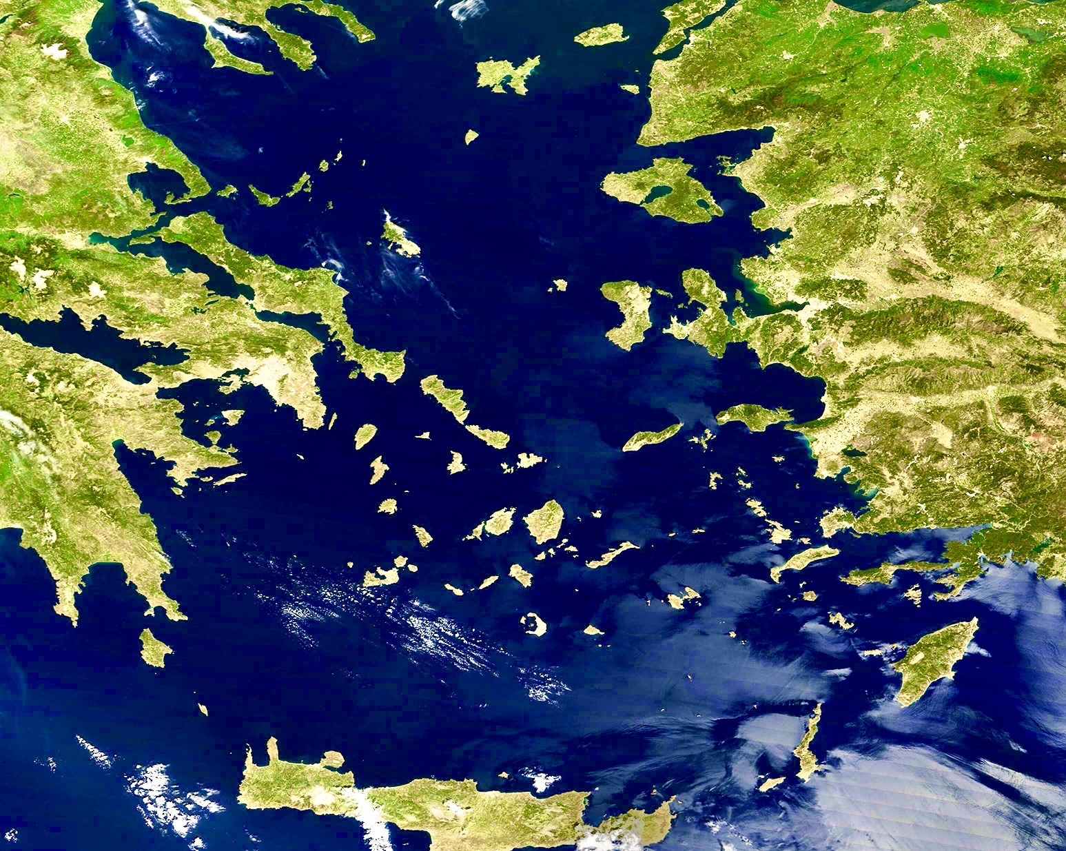 A satellite view of the earth AI-generated content may be incorrect.